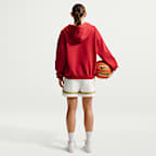 Shorts de básquetbol de tejido Fleece de 13 cm para mujer Nike Crossover