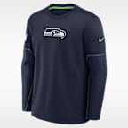Playera de manga larga Nike Therma-FIT de la NFL para hombre Seattle Seahawks Sideline Coaches