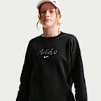 Nike Sportswear Studio Fleece Older Kids' (Girls') Oversized Crewneck Sweatshirt