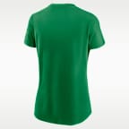 Playera universitaria Nike para mujer Oregon Athletic Prep Arch Local Script