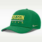 Gorra universitaria Nike Dri-FIT ajustable para hombre Oregon Sideline Practice Rise