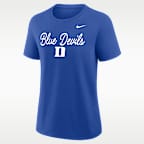 Duke Script Mantra Logo Women's Nike College T-Shirt