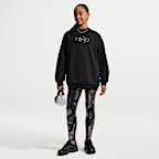 Sweatshirt folgada de gola redonda Nike Studio Fleece Júnior (Rapariga)