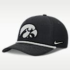 Iowa Sideline Rope Rise Men's Nike College Adjustable Hat