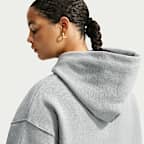 Sudadera con gorro sin cierre oversized para mujer Nike Studio Fleece Medium Weight