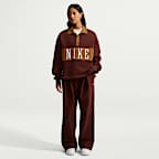 Nike Studio Fleece Medium Weight Women's Oversized Rugby Sweatshirt