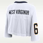 West Virginia Logo Women's Nike Dri-FIT College Cropped Jersey