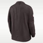 Cleveland Browns Sideline Men's Nike Dri-FIT NFL 1/2-Zip Top