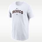 Playera Nike para hombre Mexico National Baseball Team 2026 World Baseball Classic Wordmark