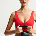 NikeSKIMS Matte Women's V-Neck Long-Line Bra
