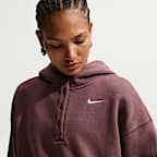 Sweat à capuche court et oversize Nike Sportswear Phoenix Fleece pour femme
