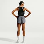 Shorts da running 2 in 1 a vita alta Dri-FIT Nike Flow – Donna