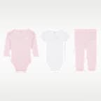 Conjunto de prendas básicas body y pants de 3 piezas para bebé (de 0 a 6 meses) Nike Baby Essentials