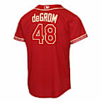 Jersey Nike Stadium de la MLB para niños talla grande Jacob deGrom, Texas Rangers, edición City Connect