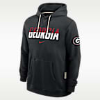 Sudadera con gorro sin cierre universitaria Nike Dri-FIT para hombre Georgia Sideline Standard Issue