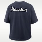Houston Texans Rewind Pocket Boxy Women's Nike NFL T-Shirt