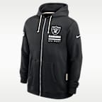 Las Vegas Raiders Utility Player Sideline Men's Nike Dri-FIT NFL Full-Zip Hoodie