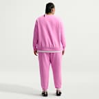 Pants de entrenamiento oversized de tiro medio para mujer Nike Sportswear Club Fleece (talla grande)