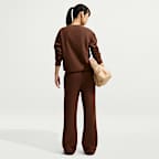 Nike Studio Fleece Medium Weight Women's Mid-Rise Open-Hem Trousers