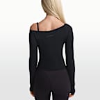 NikeSKIMS Stretch Knit Women's Off-Shoulder Long-Sleeve Top