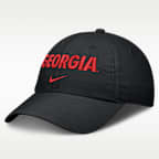 Gorra universitaria Nike ajustable para hombre Georgia Sideline Club Practice