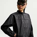 Nike Sportswear Women's Faux-Leather Track Jacket