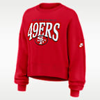 San Francisco 49ers Rewind Phoenix Women's Nike NFL Oversized Pullover Crew