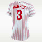 Camiseta de béisbol Replica para mujer MLB Philadelphia Phillies (Bryce Harper)