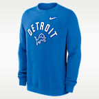 Detroit Lions Club Men's Nike NFL Pullover Crew