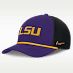 LSU Primetime Rise Men's Nike College Trucker Adjustable Hat