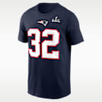 TreVeyon Henderson New England Patriots Super Bowl LX Men's Nike NFL T-Shirt