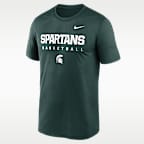 Playera universitaria Nike Dri-FIT para hombre Michigan State Sideline Legend