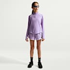 Nike Tempo Dri-FIT Longsleeve-Oberteil mit halbem Reißverschluss für ältere Kinder (Mädchen)