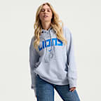 Sudadera con gorro sin cierre Nike de la NFL oversized para mujer Detroit Lions Rivalries Collection Phoenix