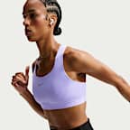 Nike Swift sports-BH med mye støtte og lett fôr til dame