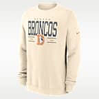 Sudadera de cuello redondo sin cierre de la NFL Nike para hombre Denver Broncos Club