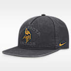 Gorra ajustable Nike de la NFL para hombre Minnesota Vikings Primetime Pro