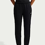 Pants de tiro medio con puño para mujer Nike Studio Fleece Lightweight "French Terry"