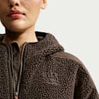 NikeSKIMS Sherpa Women's Oversized Full-Zip Hooded Jacket
