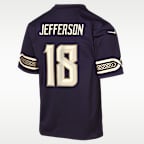 Justin Jefferson Minnesota Vikings Rivalries Collection Big Kids' Nike NFL Game Jersey