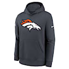 Denver Broncos Sideline Club Big Kids' Nike NFL Pullover Hoodie