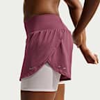 Nike Flow Women's Dri-FIT 2-in-1 Mesh Running Shorts