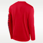 Ohio State Primetime Stack Legend Men's Nike Dri-FIT College Long-Sleeve T-Shirt