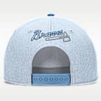Gorra Nike Dri-FIT de la MLB ajustable para hombre Atlanta Braves Rise