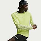 Langærmet Nike Stride Dri-FIT Winterized-løbeoverdel til mænd
