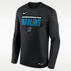 Miami Marlins Authentic Collection Team Issue Men's Nike Dri-FIT MLB Long-Sleeve T-Shirt