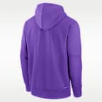 Sudadera con gorro sin cierre Nike Therma de la MLB para hombre Colorado Rockies Authentic Collection City Connect