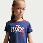 Conjunto de playera y shorts Crossover Dri-FIT para niños talla pequeña Nike