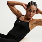 Camisola sem mangas com sutiã de desporto almofadado de suporte médio Nike One para mulher