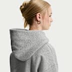 Sudadera con gorro sin cierre oversized para niña Nike Sportswear Studio Fleece